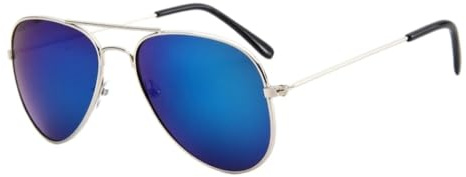 LJCDM Lunettes de soleil aviateur pour garçon et fille, lunettes de soleil de pilote, lunettes de soleil pour enfants, protection UV400