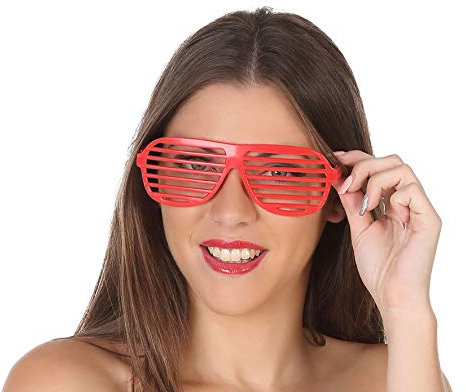 ATOSA gafas rejilla rojo carnaval adulto