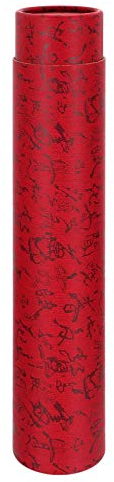 Milisten Erweiterbare Dokumentenröhre für Poster, Papier, Zeichnen, Versandrohre, Kalligraphie, Malerei, Tuben zum Herausziehen, Kunstwerk, Poster, Blauspuren, Rohrhalter, Rot