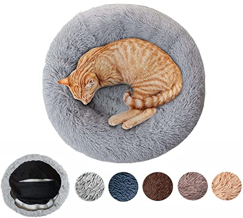 Zoomlie XXL Hundebett Orthopädisch Waschbar Rund Haustierbett Für Große Grosse Mittelgroße Hunde XL Hundesofa Antistress Waschbar Kuschelig Hundekissen Memory Foam Hoch Oval Donut Labrador Hundehöhle