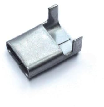Steco - Tension Strap Locks Strap Clip Round Tensioner Sleeves Steel Strap Closure Sleeves Clip Locks RSP Stainless Steel V2A 1.4301 16 mm