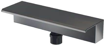 Fabater Fontaine de Piscine, Sortie de Cascade en Acier Inoxydable, Déversoir de Cascade de Piscine avec Connecteur de Tuyau, Fontaine de Chute d'eau pour Cour, Villa, Jardin, étang, Spa