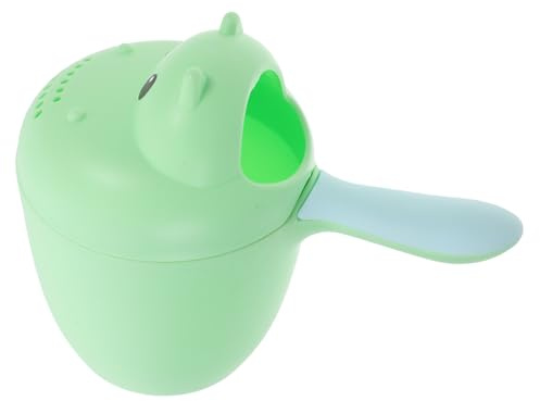 Vaguelly Gobelet de Bain Hippopotame pour Garçon Fille Cuillère de Bain Motif Dessin Animé Système de Rinçage Précis
