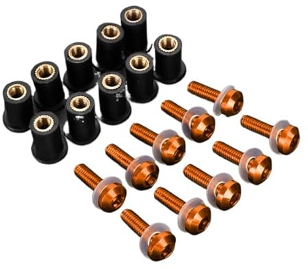 Motorbike Bolt Kits Compatible With For Z1000 For Z125 For Z300 Windshield Screw Rubber Nuts Fairing Bolts Combination Motorcycle Bolts Combination Kit