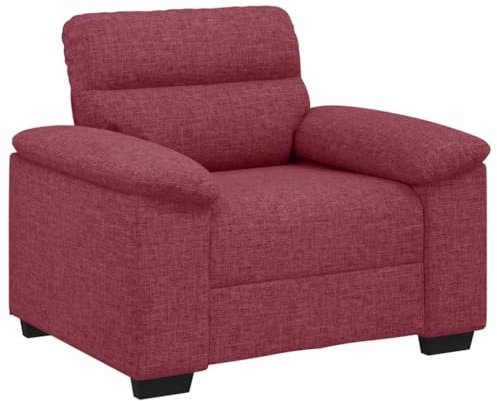 vidaXL Sessel Weinrot 60 cm Stoff, Sofa, Fernsehsessel, Einsitzer-Sofa, Loungesessel, Relaxsessel, Einsitzer-Couch, Polstersessel, Bürosessel