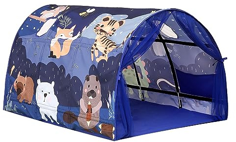 DragonNook Kids Bed Tent Twin Beds -Cartoons Wonder Play Tents Boys Girls Ventilated Indoor Children Promotes Independent Play, Stimulates Imagination Set-Up Playhouse