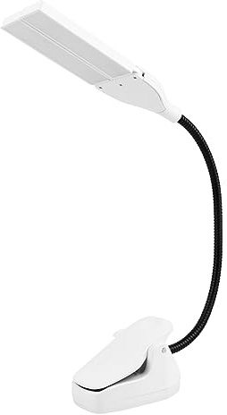 Yardwe Verstellbare LED Klavierlampe mit USB Stecker, Weiß, 1 Stück | Abs und Eisengehäuse, Elektronische Komponenten, 3 Aa Batterien nicht Enthalten