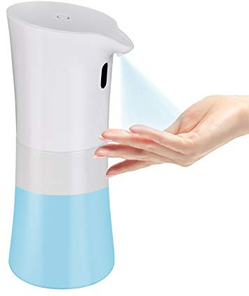 Dispensador automático de alcohol de 500 ml, pulverizador líquido con sensor de movimiento manos libres sin contacto para el hogar, restaurante, escuela, hotel, dispensador de desinfectante de manos