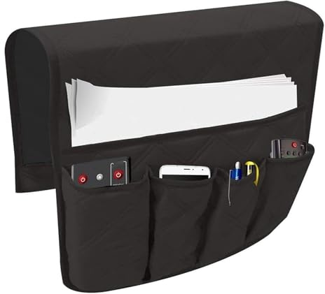 ILiemao Sofa Armlehnen Bezug Armlehnenbezüge rutschfest Verstellbar Weiche Bequem Möbelschutz Für Sesselschoner Sesselauflage Relax Mit Relaxsessel Wasserdicht Sesselschutz Haustieren Hunde(Schwarz)