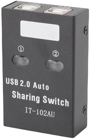XUMIUZIY USB-väljare 2 Datorer 1 Skrivare, Höghastighets-USB 2.0-delning