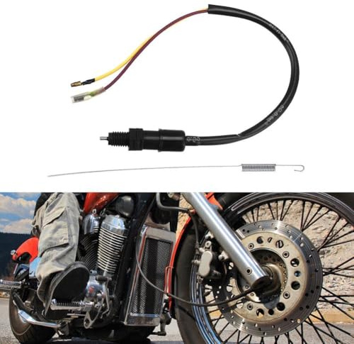 Rear Stop Light Switch for ATV Bike Rear Stop Light Switch | Direct replacement, enhances safety, reliable lighting, fits most for bikes, includes spring
