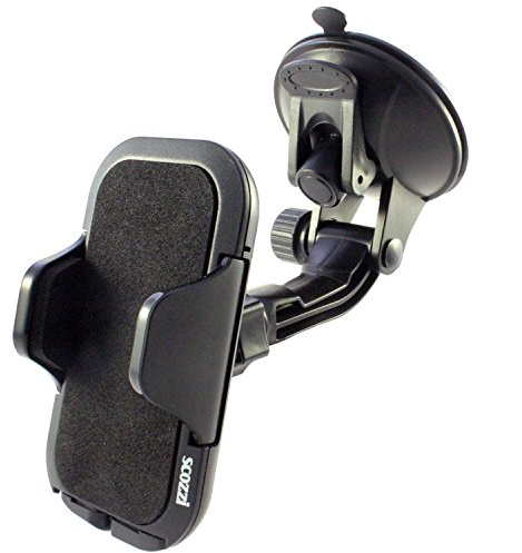 scozzi Handyhalterung Autoscheibe Auto Saugnapf Scheibe KFZ Handy Halterung Halter zB kompatibel mit Samsung S26 S25 S24 S23 A56 A55 A36 A26 für iPhone 17 16 15 14 13 FE Plus Ultra Lite Pro