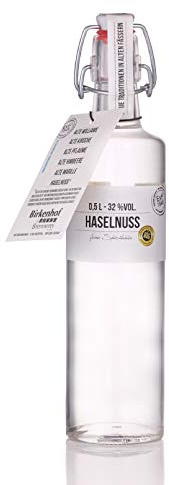 BIRKENHOF Brennerei | Haselnuss - feine Spirituose aus gerösteten Haselnüssen | (1 x 0,5l ) - 32 % vol.