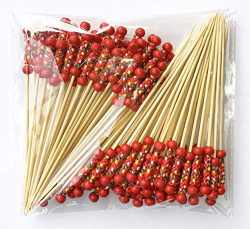 AILEXI Cocktail-Sticks aus Holz, 100 Stück
