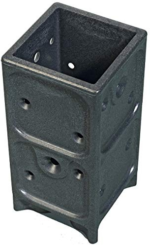 Aufschraubhülse Pfostenträger Zaun Pfostenanker für Holzpfosten 7x7cm 20 Stk.