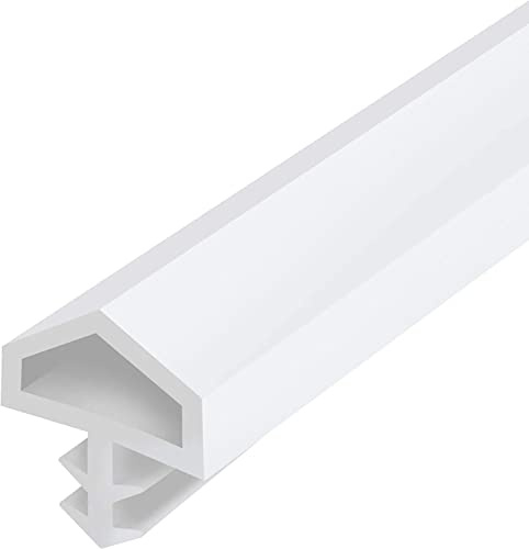 cyclingcolors Joint d'isolation porte intérieure blanc 10mm x 5,5mm Calfeutrage Rainure Garniture Isolant Protection Etanchéité Profil Thermique Flexible Souple (longueur 5m)