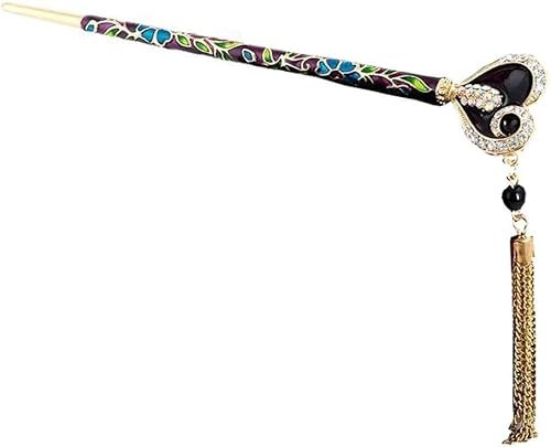 ZLINXI Pinces de Coiffeur, Accessoires for Cheveux Barrette, Accessoires de Fabrication de Cheveux de Style Traditionnel Chinois épingle à Cheveux (Color : Multicolor)