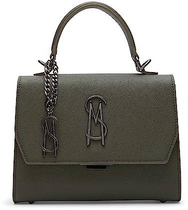 Steve Madden Damen Top Handle Crossbody Lattuca Umhängetasche mit Tragegriff Oben, Oliv/Blatt für Mich (Leaf It to Me)