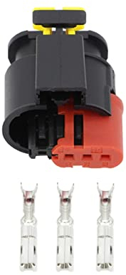 3 Pin DJ7031C-1.5-21. Wasserdichter Automobildrahtverbinder Dichtungssensor Diesel Injektor Zündspulenanschluss (Size : 5 Sets)