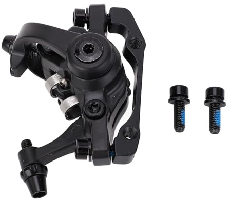 Alomejor Juego de Pinzas de Freno de Disco de Bicicleta Juego de Frenos de Disco de Bicicleta de Doble Pistón Frenado Superior con Tornillos Paquete Completo para un Uso Duradero