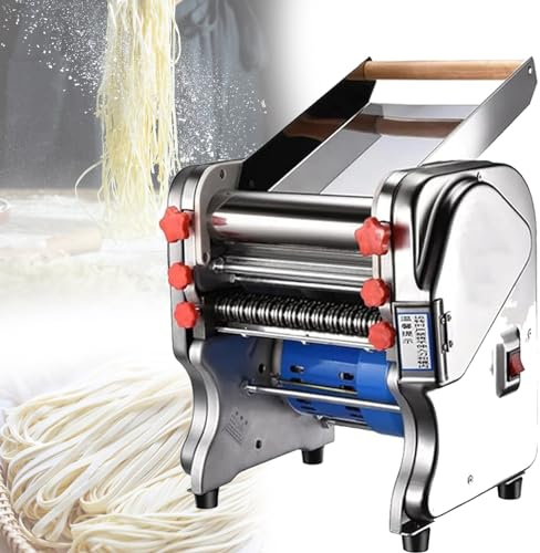 DPLWJPP Macchina per Pasta Elettrica Automatica per Uso Commerciale E Domestico,con Tagliaspaghetti da 3/9 Mm,per Il Ristorante Domestico Commerciale,FKM160