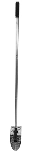 CAKEEYUM Metal Detecting Sand Scoop con manico lungo in acciaio inox pala da spiaggia antiruggine veloce setacciatura accessori per metal detector