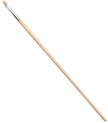 Flach Borstenpinsel Perfekt für präzises Malen und Lackieren (12 Stück | 6mm)