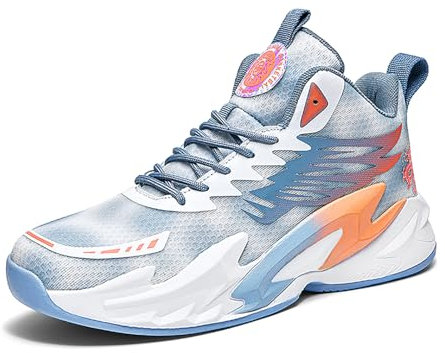 Männer Basketballschuhe No-Rutsch Outdoor Schuhe für Frauen Mode Graffiti Training Schuhe High Top Sportschuhe 35EU-45EU 581 weiß hellgrün EU 41