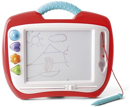 Magische Tafel für Kinder, löschbar, magnetisch, Lernspielzeug, Größe Maxi und Medium, mit Stift und Stempeln, löschbare Tafel, magnetisch, Spiele für Kinder
