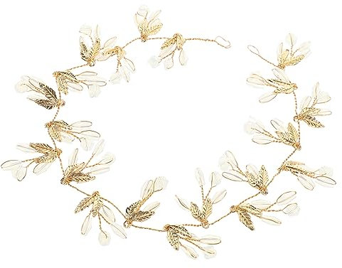 TOVINANNA Braut Haarband Mit Ranken Und Blättern Kristall-haarrebe Braut-haaraccessoire Für Hochzeit Und Fest Elegantes Design Für Verschiedene Frisuren