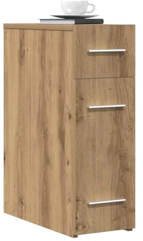 vidaXL Apothekerschrank 20 x 45,5 x 60 cm Holzwerkstoff Artisan-Eiche | Der Schrank hat ein modernes, schlankes Profil,