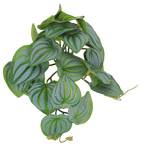 VILLFUL Künstliche Pflanzen-Dekoration Für Reptilienboxen Lifelike Terrarium Ornament Mit Blättern Für Aquarien Terrariengestaltung Langlebig Wasserfest Für Gecko-verstecke