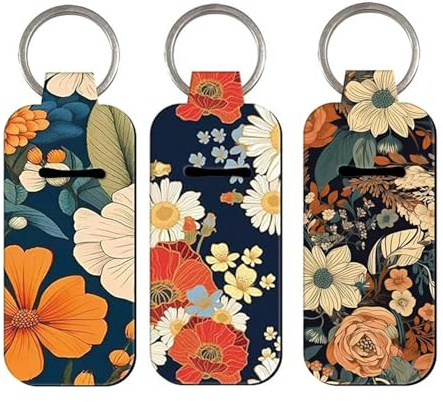Caiqicome Chapstick Holder KeyChain Potable Lip Balm Holder Chapstick Lip Balm Holder Key Chain with Clip Lip Gloss Holders Keychain Lip Balm Sleeve Pouch Organizer for Women Girls