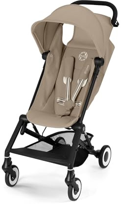 CYBEX Gold Sulky AGIS, från ca 6 månader upp till ca 4 år (max 22 kg), lämplig som handbagage, Almond Beige
