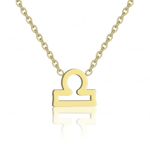 KIANJA Sternzeichen Halskette Kette – Zodiac Collection | Edelstahl | 45 cm + 5 cm Verlängerung | Wähle dein Sternzeichen