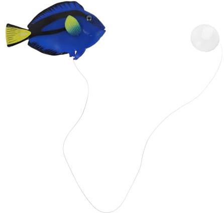 Toddmomy Silikon Nachtleuchtender Kunstfisch Aquarium Dekoration Leicht Befestigbar Tropischer Fisch für Aquarium Haustierbedarf