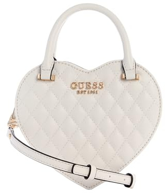 GUESS borsetta borsa a tracolla Atabey Heart Bag Cream White avorio