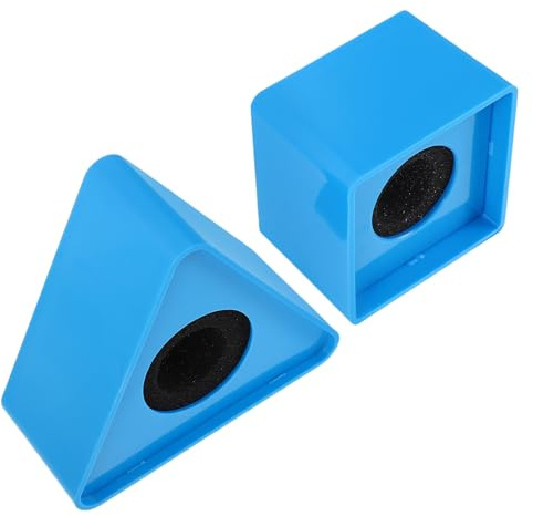 VANZACK 2pcs Microphone Stand Triangular Navy Mic Logo Flag Holder Station Mic Accessories for Interview Conference Speaker