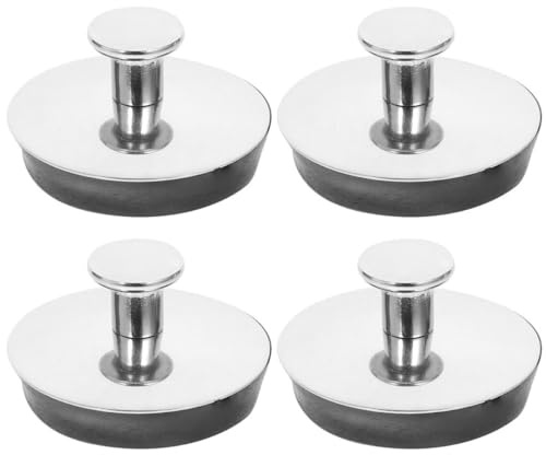4pcs Large Bathroom Sink Stopper Drain Plug Set, Rubber Basin Stopper Drain Filter for Washbasin, Bathtub, Laundry Sink Drainage