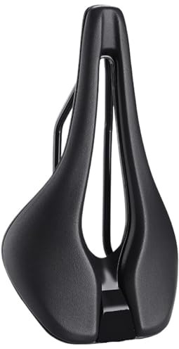 Generico Sella Leggera for Bici da Corsa, Sella Corta for Bici da Corsa, Sella Cava Traspirante E Indolore for Triathlon(Black)