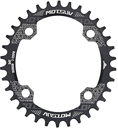 Fahrrad Kettenblatt, Oval, Single Speed, 32/34 / 38T, BCD 104mm, f¨¹r Mountainbike