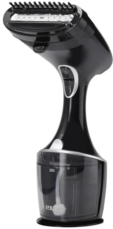 Homedics PerfectSteam Handheld Garment Steamer for Clothes, Sheets and Curtains - 1550 Watts Portable Garment Steamer, Fast Heat, Turbo Power, 15-Minute Continuous Steam, Built-In Crease Attachment