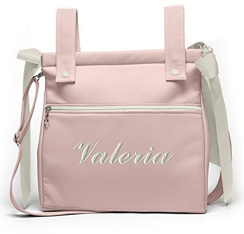 Borda y más Einkaufstasche für Kinderwagen, Kinderwagentasche, Kinderwagen Organizer oder Tasche Brotkasten. Harper. Verfügbar in meherere Farbene. (Gepuderte rosa)