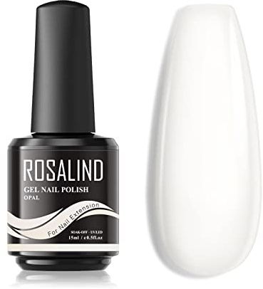 ROSALIND 7 i 1 Byggnadsgel UV Nagelförstärkning & Förlängning Opal 15ml | UV LED Långvarig Gel för Naglar Forma & Förläng, Apex Byggnad Båge DIY Nagelkonst Tillbehör för Hem & Salon Design