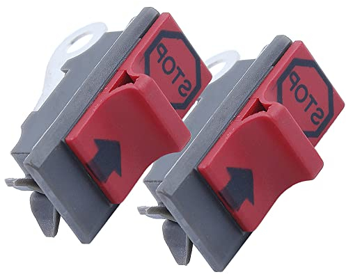 Gubeter Kit Interruttore di Arresto on-off, per Husqvarna 136, 137, 141, 142, 242, 246, 254, 257, 261, 262, 268, 272, 281, 288, 3120, 36, 41, 42, 51, 55, 55 503 71 79-01, 503 08 97-02.