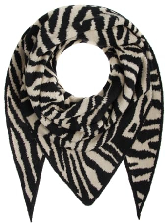 Majea Damenschal Winterschal Strickschal Damen Schal (880044) (schwarz 2)