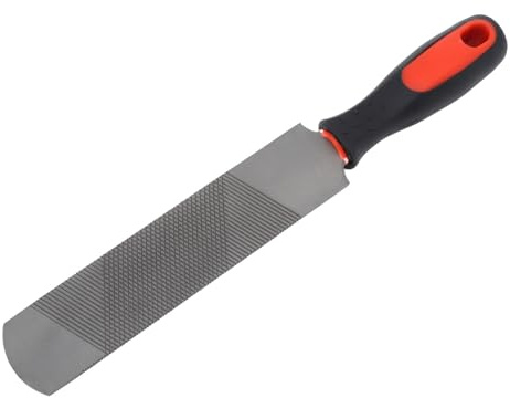 Yosoo Health Gear Escofina para Pezuñas, 20,32 cm, Lima de Herradura con Mango de Goma, Herramienta de Acero al Carbono para Caballo, Cabra, Vaca
