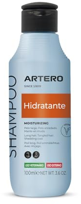 Artero Hidratante. Champú para Perros Que aporta Gran hidratación para Mantener un Perro de Pelo Largo. (100 ml)