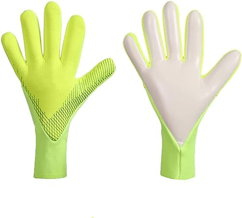 Fußball-Torwarthandschuhe, Torwarthandschuhe, Fingerschutz, Bequeme und atmungsaktive Fußballspieler-Trainingshandschuhe, professionelle rutschfeste Fußballhandschuhe für Fußballliebhaber