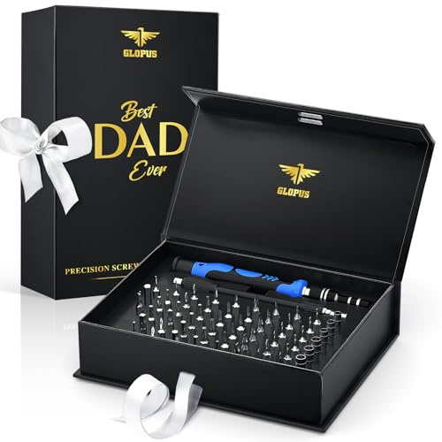 Father Day Gifts for Dad, Electronics Precision Screwdriver Sets 60-Piece with 57 Bits, Birthday Gifts for Men Boyfriend Him, Electronics Tools Kit for Phone Computer Watch Laptop Macbook Eyeglass